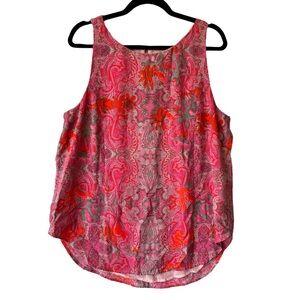 Cabi Jubilee Pink tank tunic top XL Sleeveless lined blouse Womens Style 127